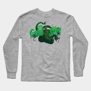 Green Alien (distressed vs.) Long Sleeve T-Shirt